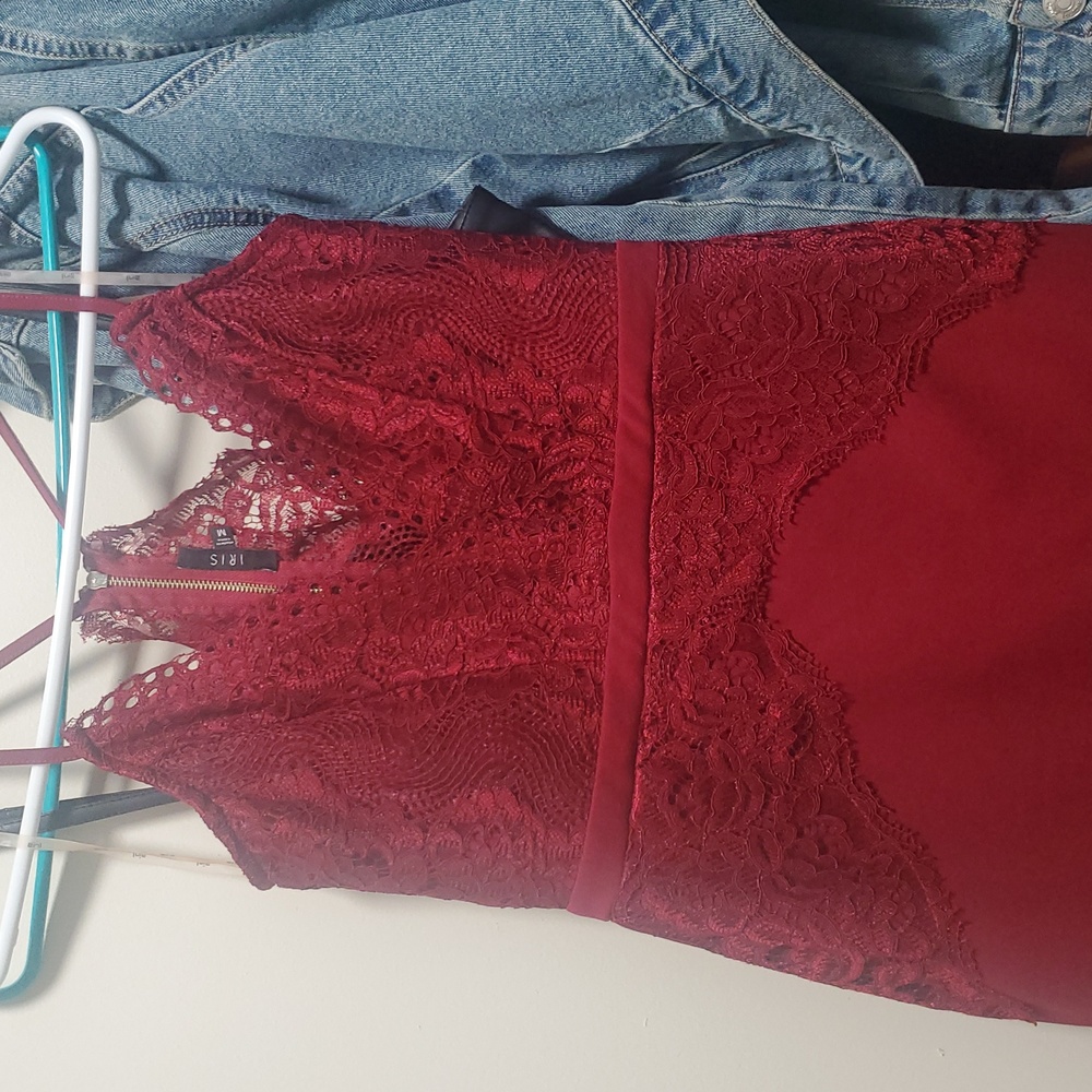 Red cocktail dress